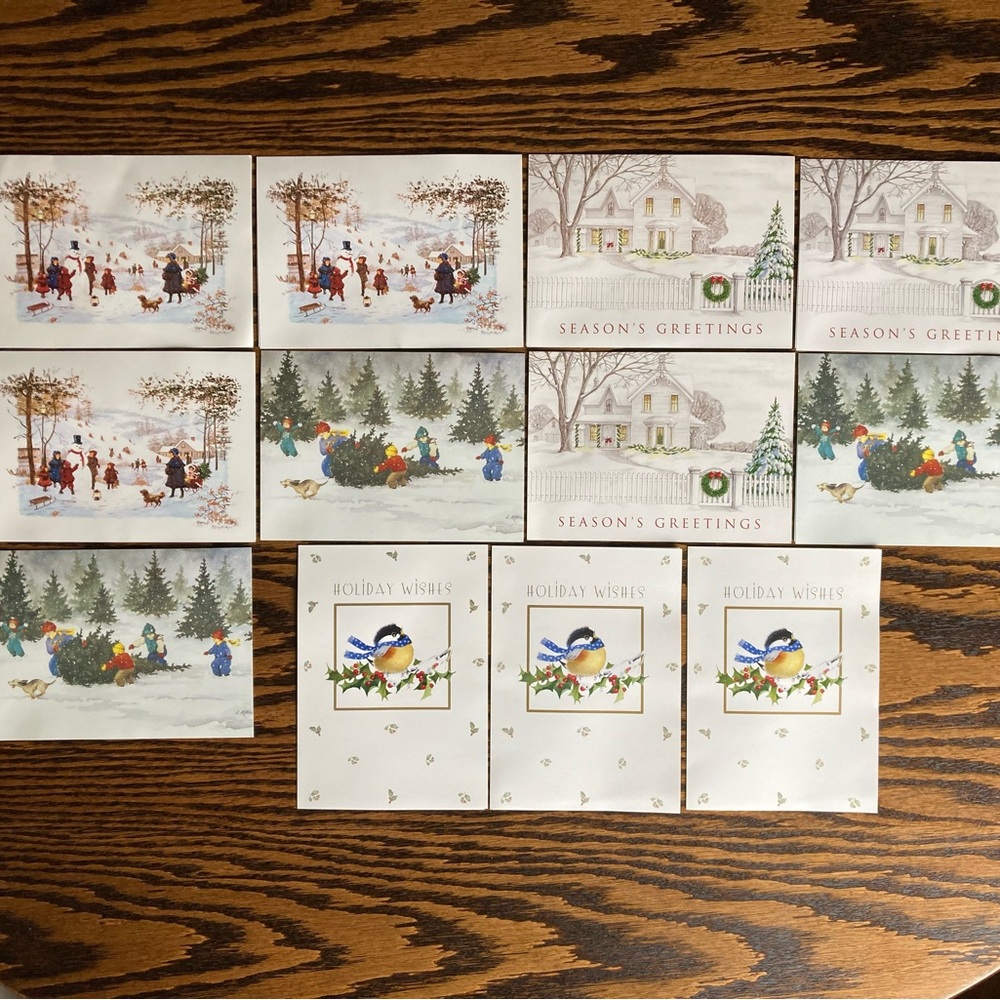 12 Kiwanis International Foundation Christmas Holiday Greeting Cards Envelopes